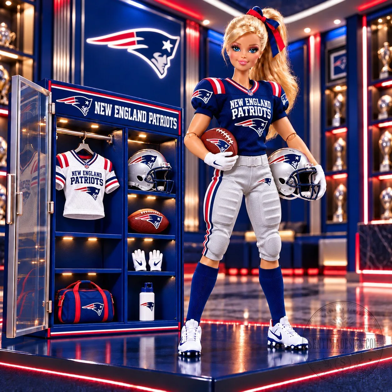 New England Patriots Barbie Doll NFL Collectible Figure