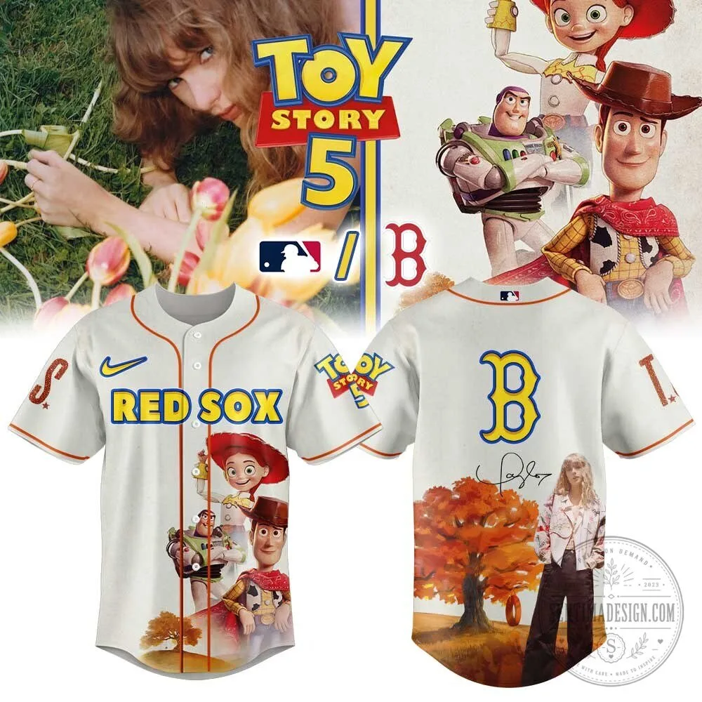 Taylor Swift Boston Red Sox Toy Story 5 Baseball Jersey