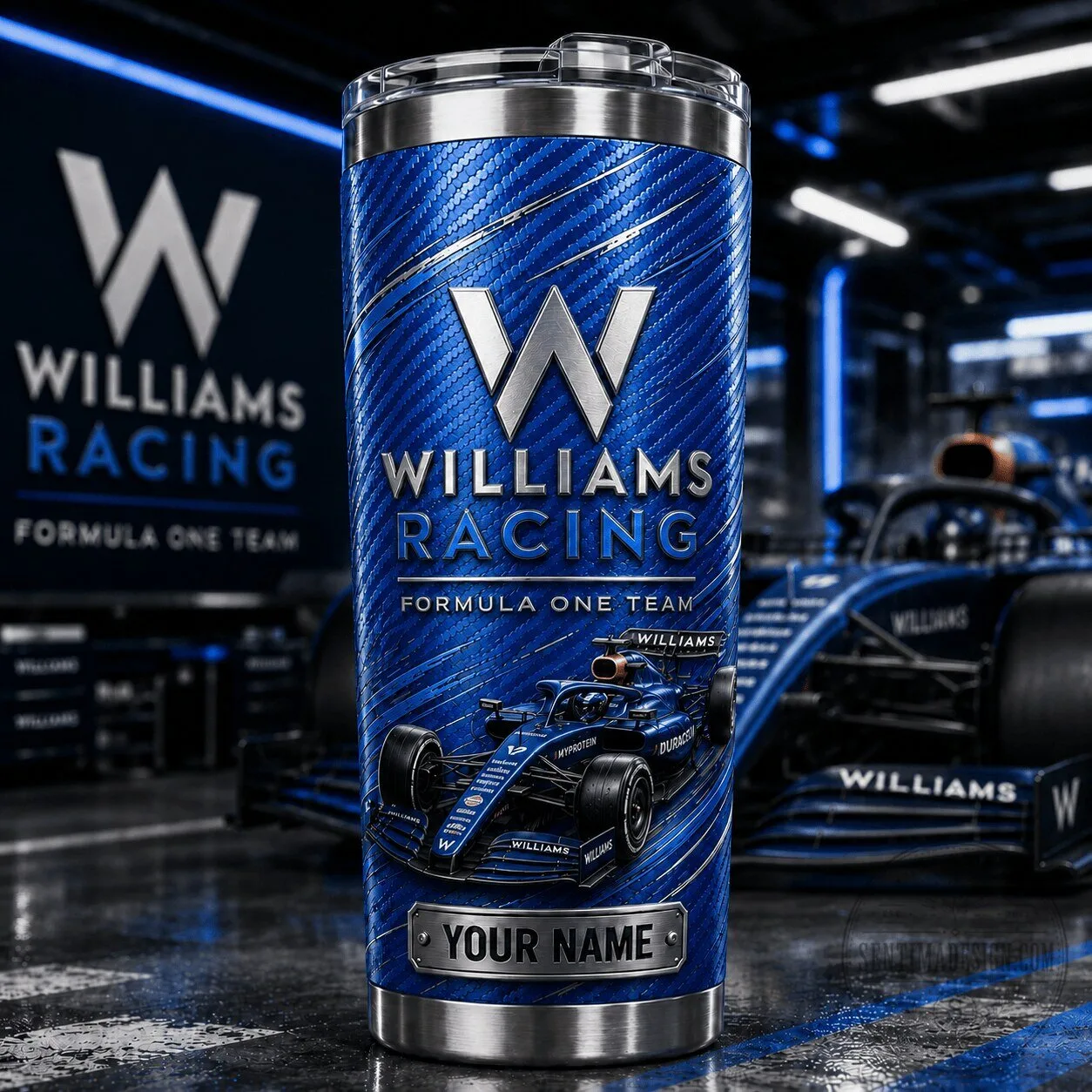 Williams Racing Formula One Team Blue Carbon Fiber Tumbler