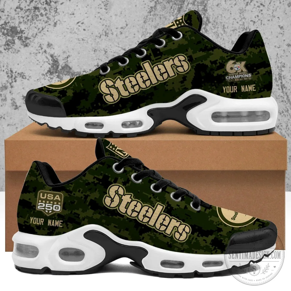 Pittsburgh Steelers Salute To Service Customized Sport Shoes 11 Pittsburgh Steelers Salute To Service Customized Sport Shoes