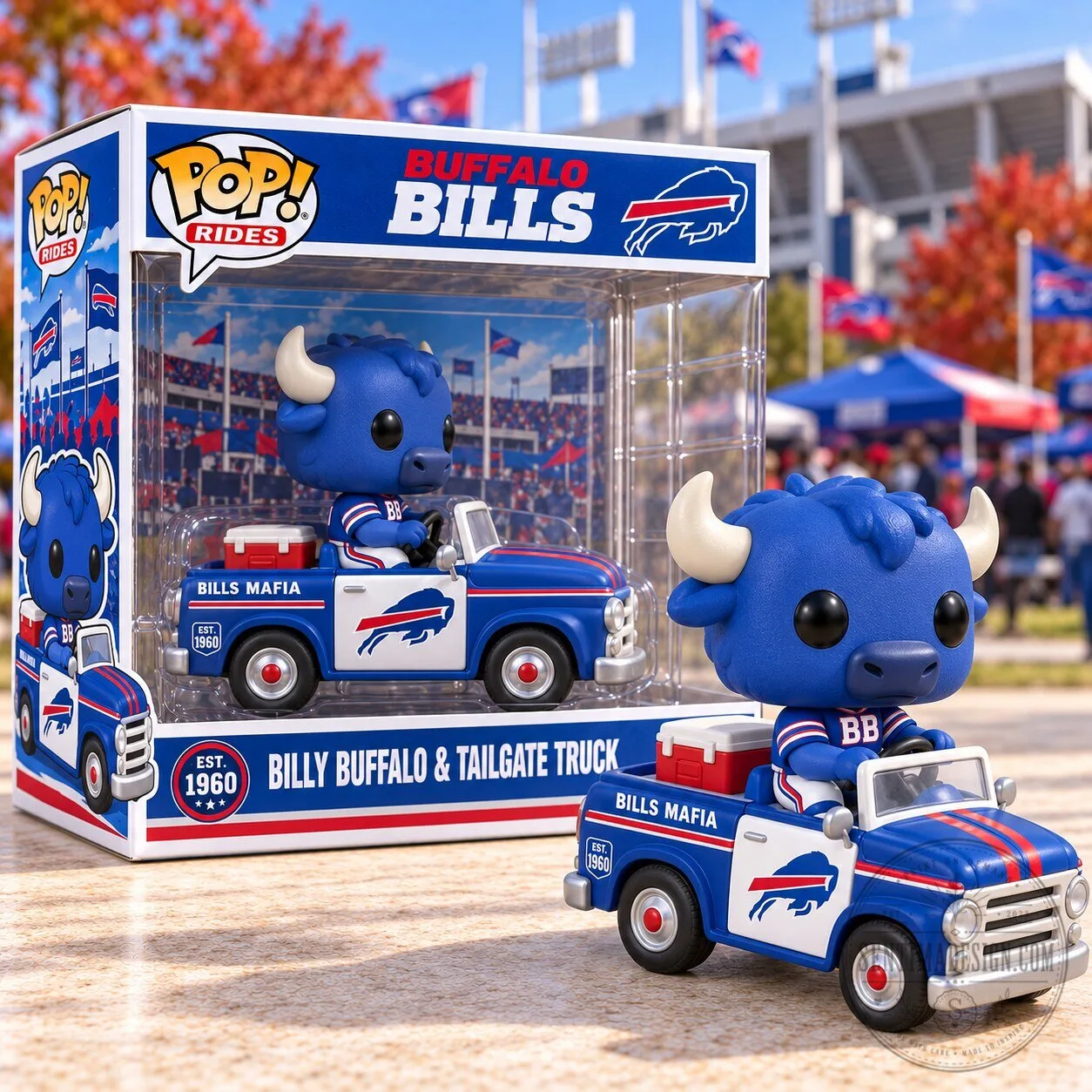 Buffalo Bills Billy Buffalo Tailgate Truck Funko Pop! Rides Figurine
