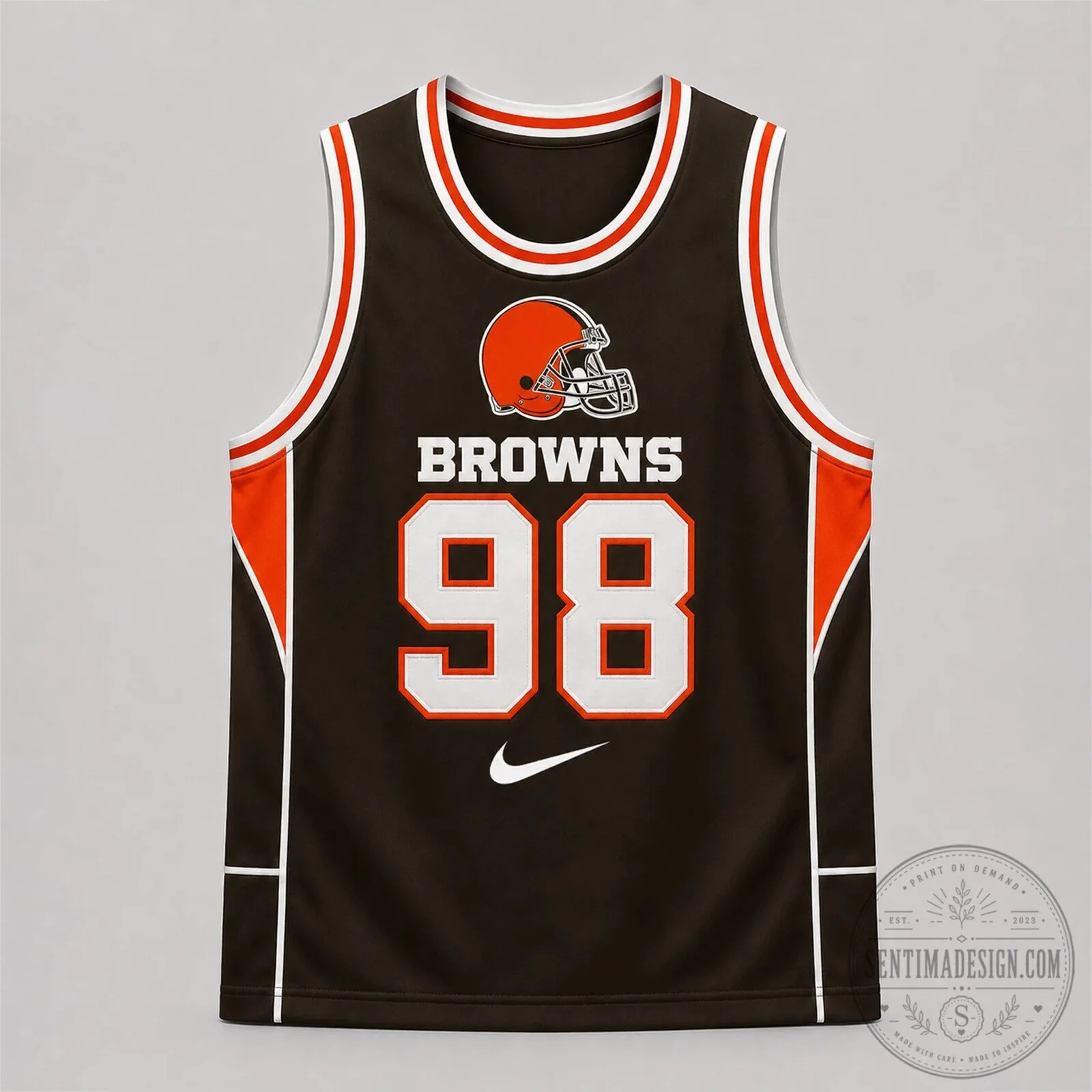 Cleveland Browns Number 98 American Football Team Fan Jersey