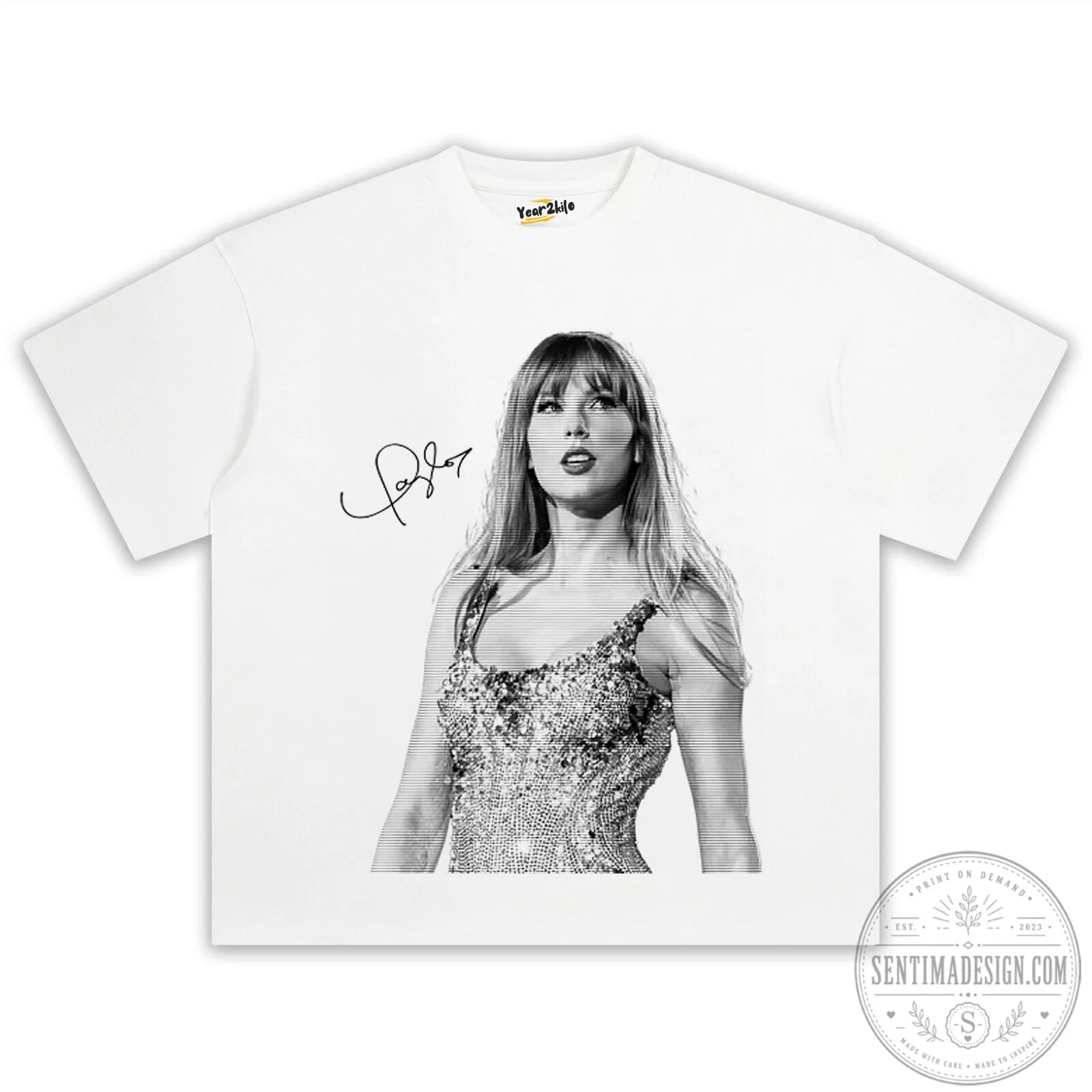 Black T-Shirt for Taylor Swift's Eras Tour Concert 16 Black T-Shirt for Taylor Swift