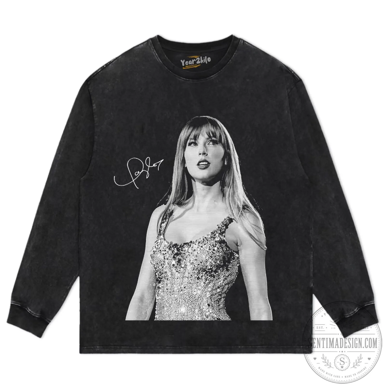 Black T-Shirt for Taylor Swift's Eras Tour Concert 21 Black T-Shirt for Taylor Swift