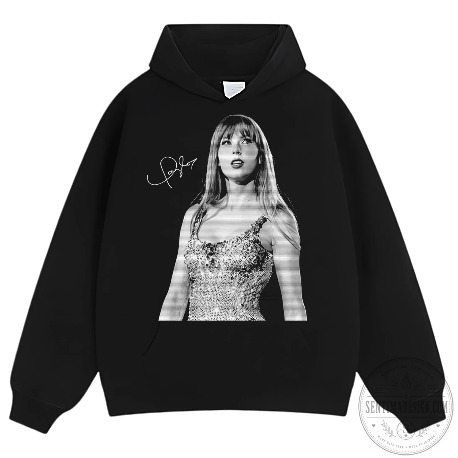 Black T-Shirt for Taylor Swift's Eras Tour Concert 23 Black T-Shirt for Taylor Swift
