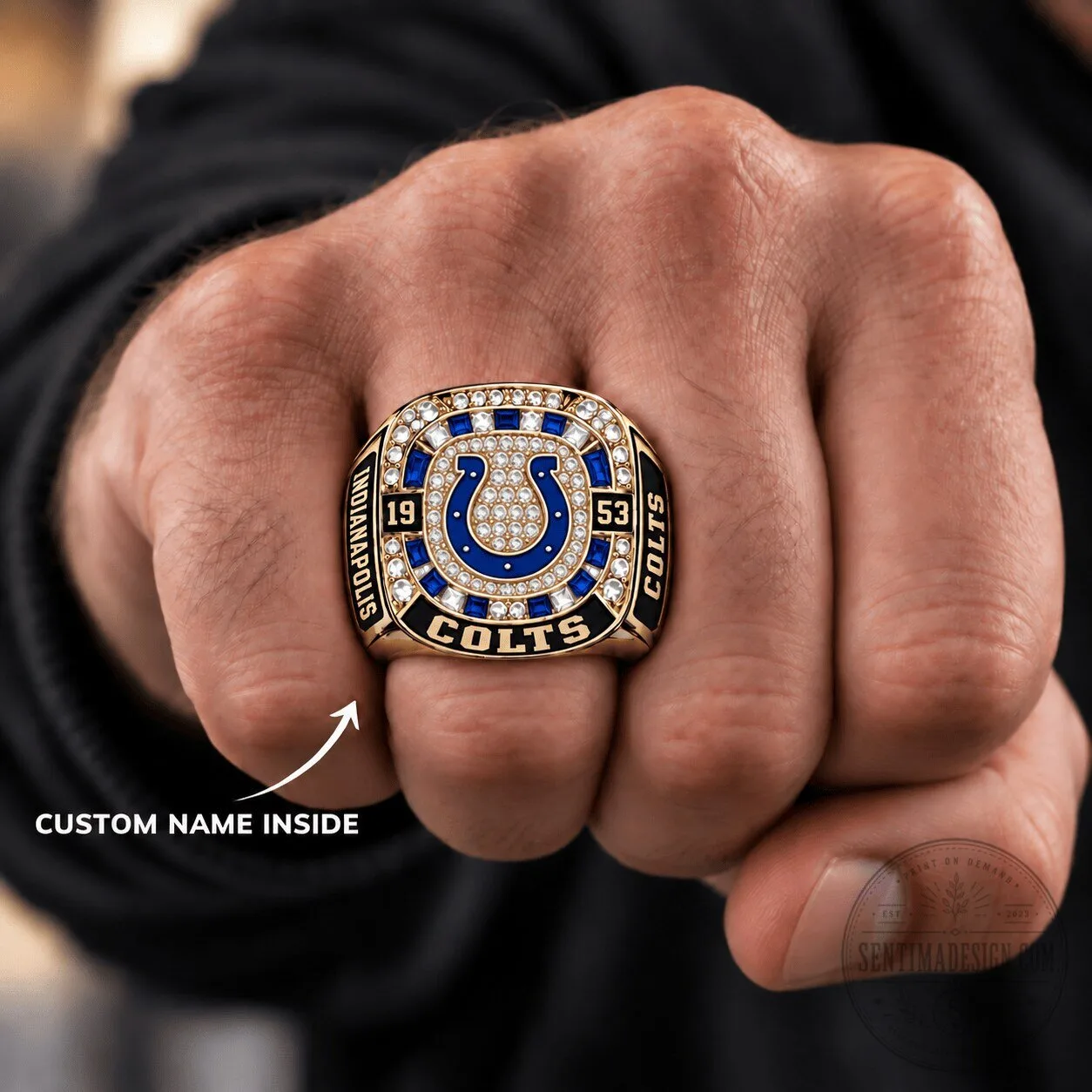 Indianapolis Colts Super Bowl Championship Ring Custom Name Engraved