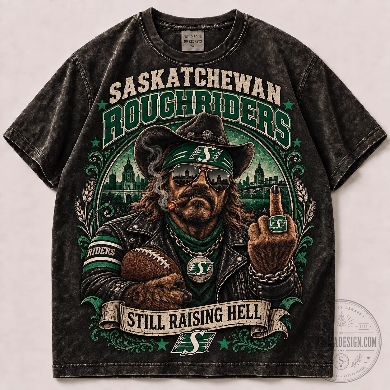 Saskatchewan Roughriders Football 1d Fan Shirt Vintage Style