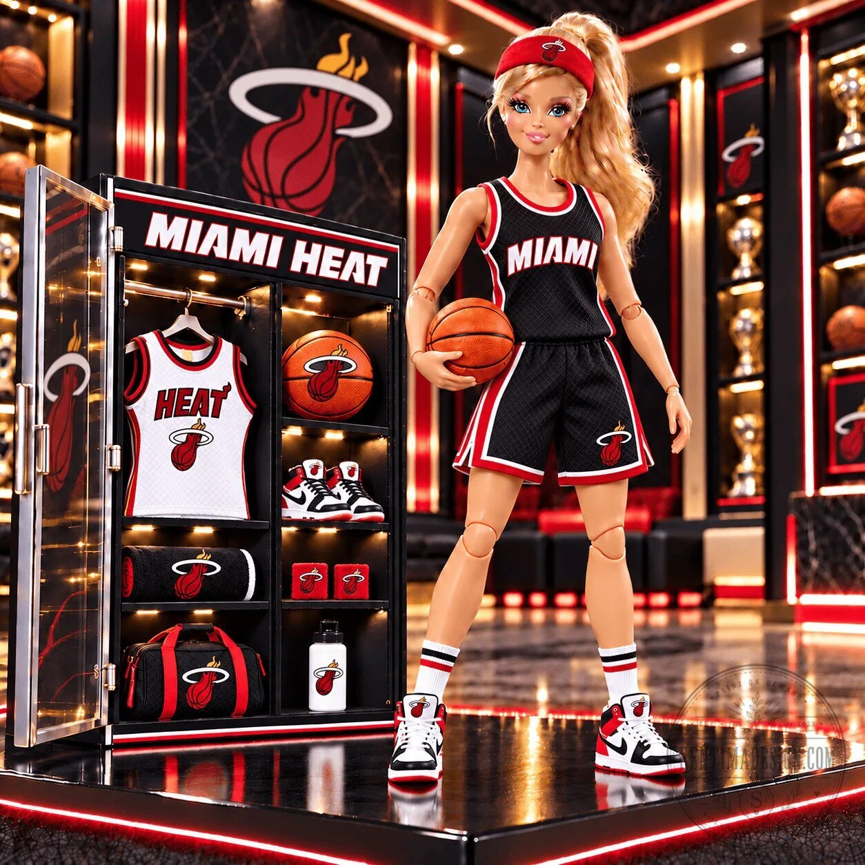 Barbie Miami Heat Basketball Player Doll Collectible Figure