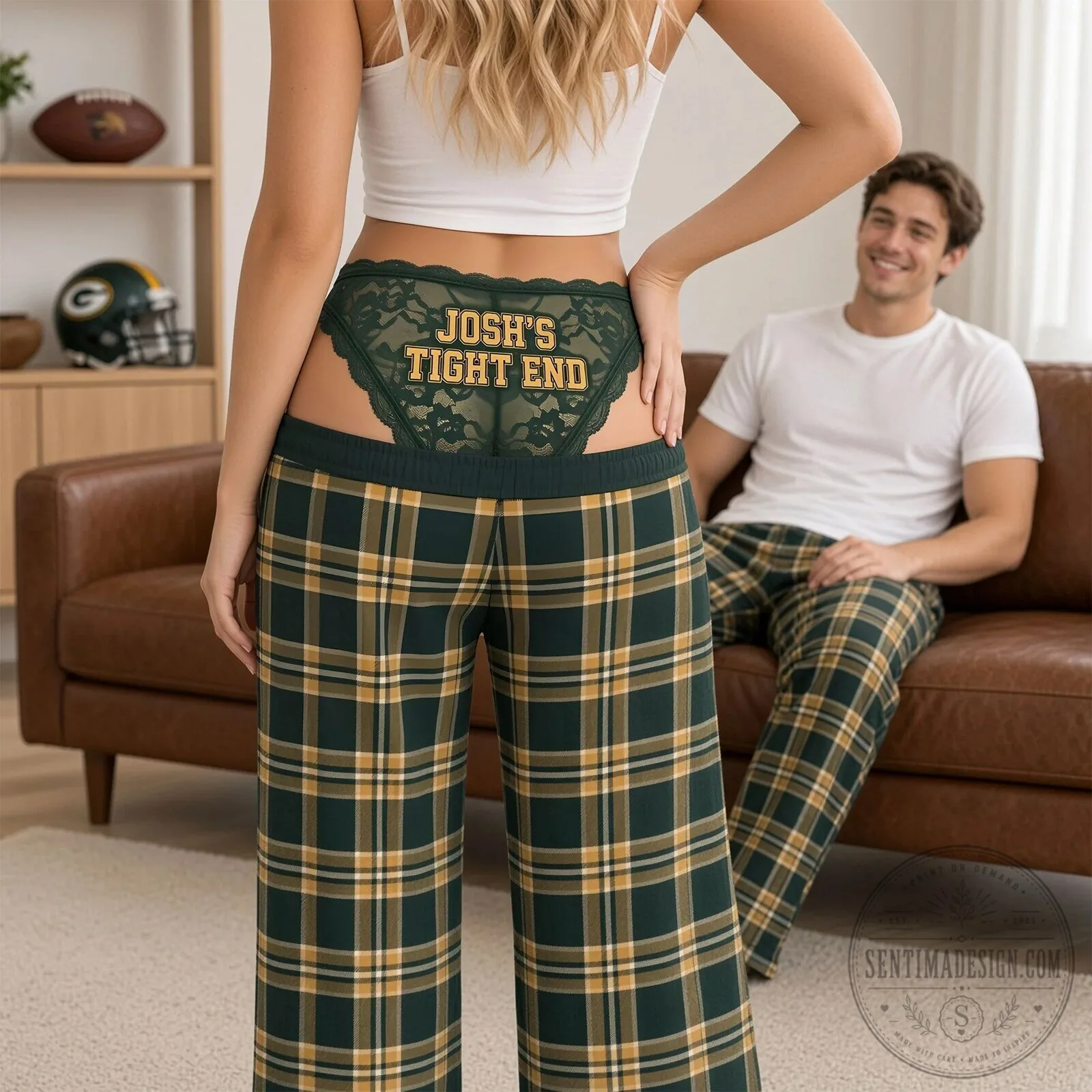 Josh's Tight End Funny Football Lingerie Underwear 10 Josh