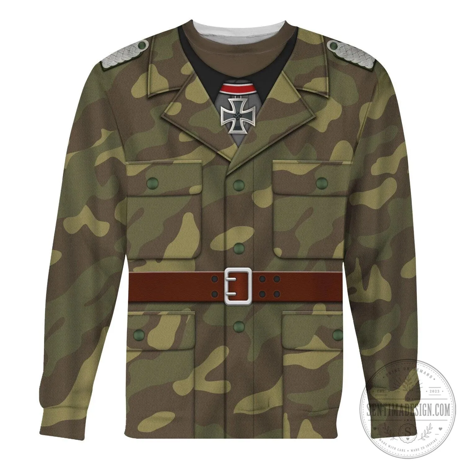Historical German Camouflage Military Uniform Hoodie and Jogger Pants Set 18 Historical German Camouflage Military Uniform Hoodie and Jogger Pants Set