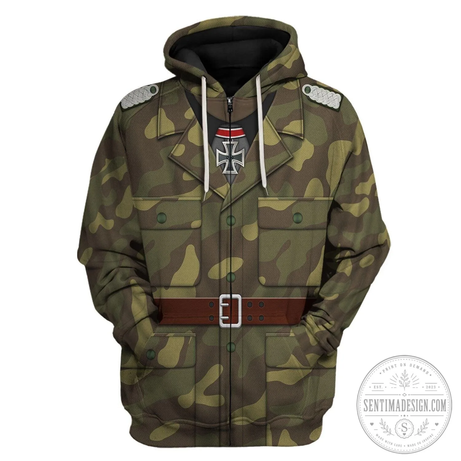 Historical German Camouflage Military Uniform Hoodie and Jogger Pants Set 21 Historical German Camouflage Military Uniform Hoodie and Jogger Pants Set
