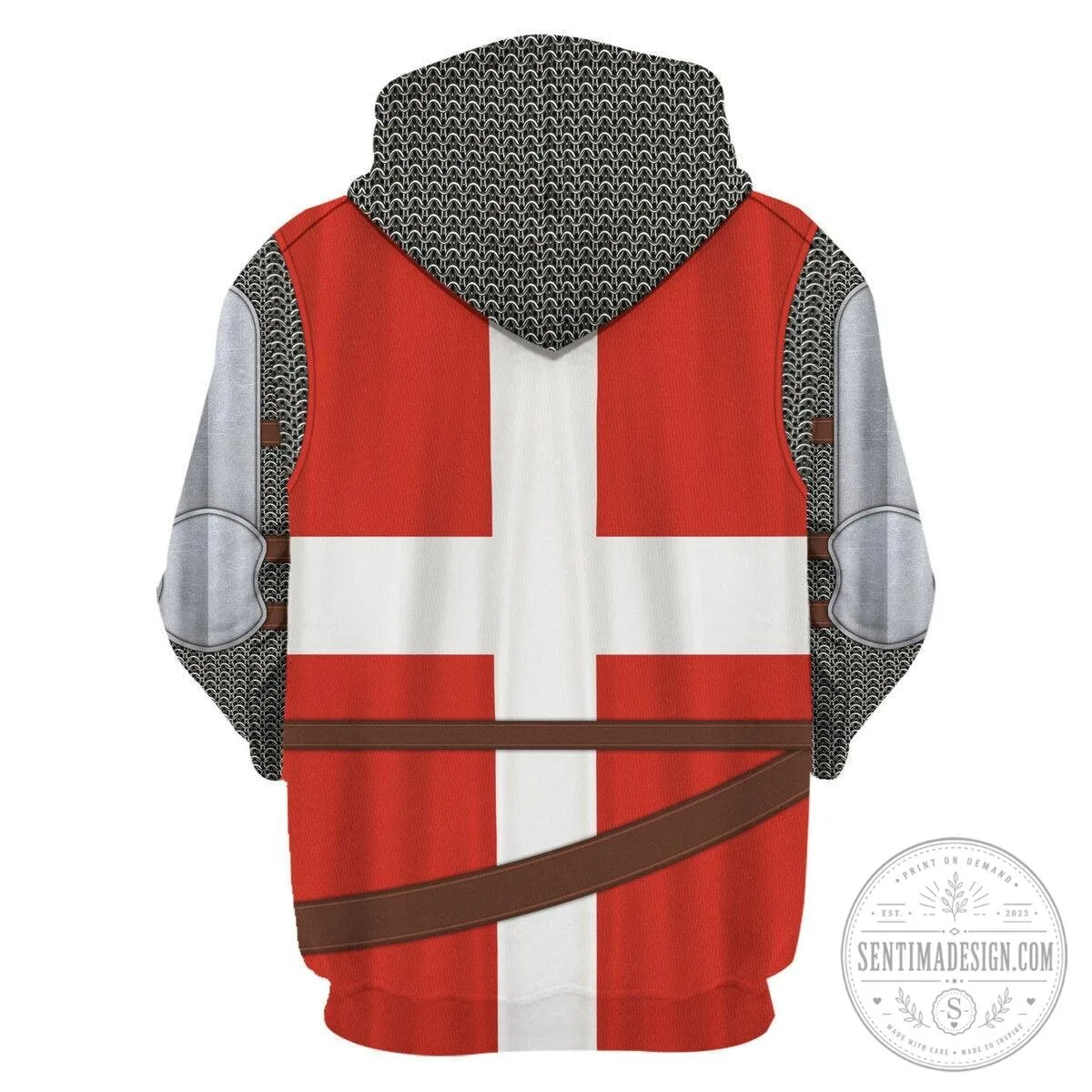 Knights Templar Holy Roman Empire Crusader Medieval Knight Costume Hoodie 25 Knights Templar Holy Roman Empire Crusader Medieval Knight Costume Hoodie