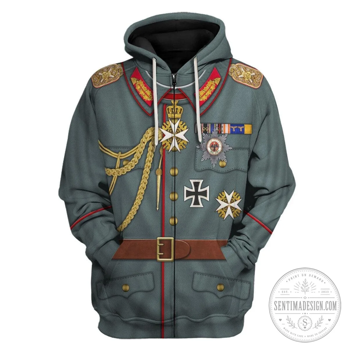 Hoodie Costume of German Emperor Kaiser Wilhelm II Uniform 22 Hoodie Costume of German Emperor Kaiser Wilhelm II Uniform