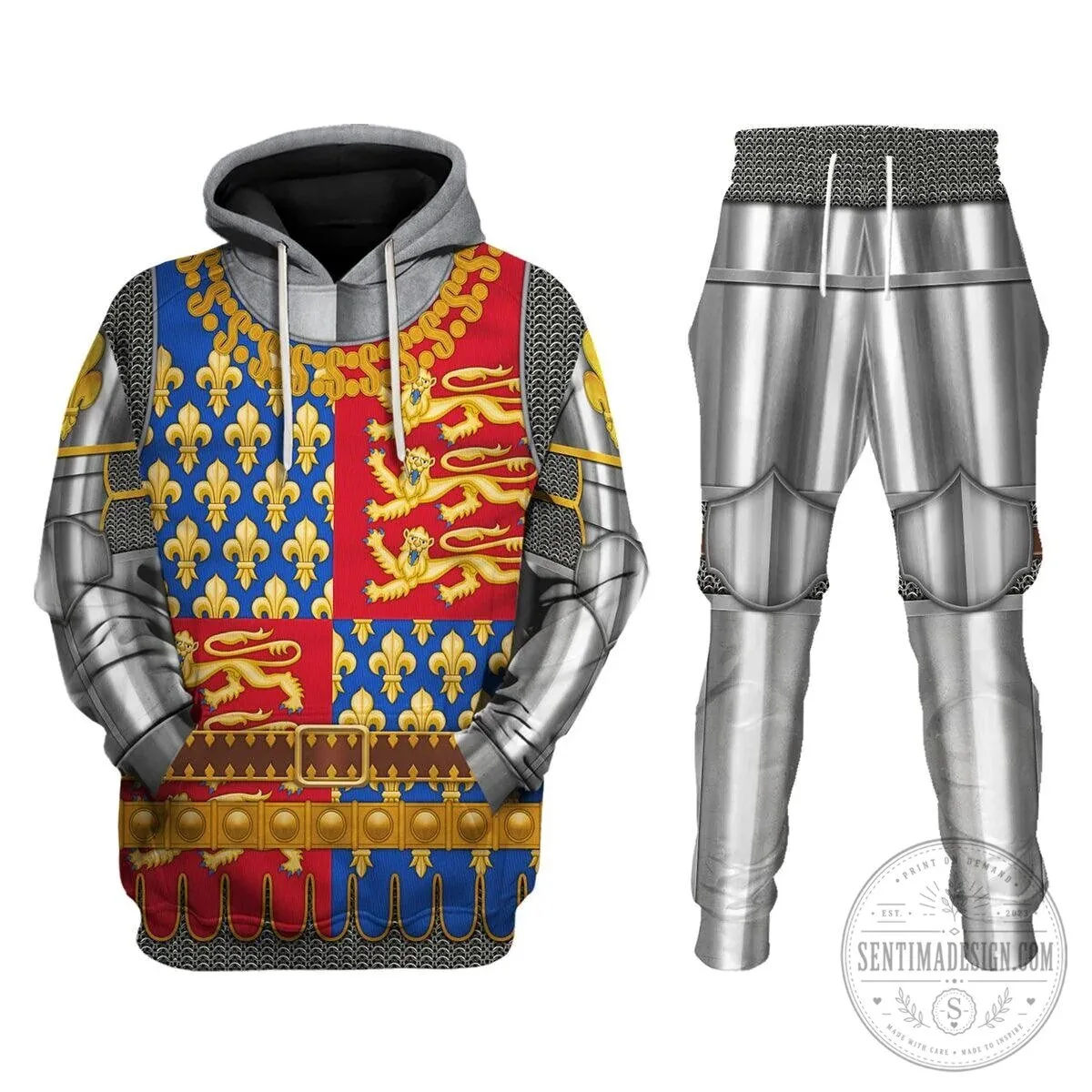 Henry IV of England Knight Armor Costume Hoodie