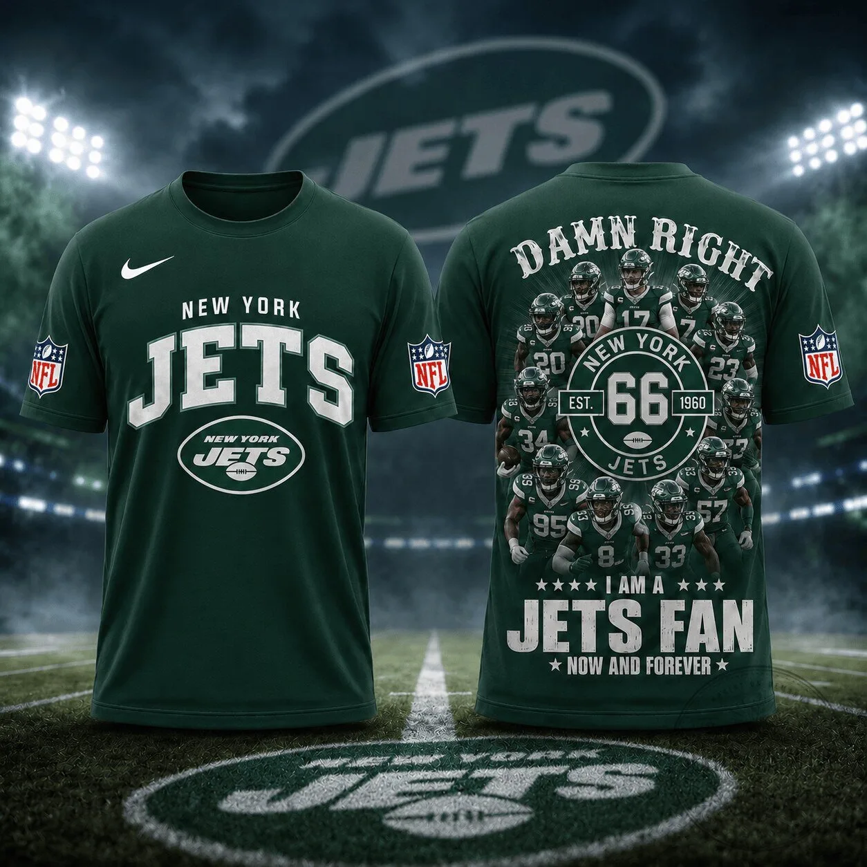 New York Jets Fan Shirt, NFL Football Team Apparel, I Am A Jets Fan Now And Forever