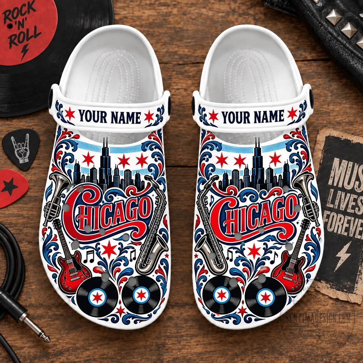 Chicago Music Festival Personalized Clogs Shoes