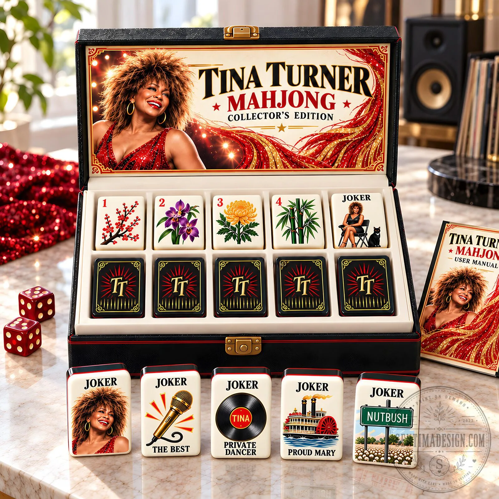 Tina Turner Mahjong Collector's Edition Game Set