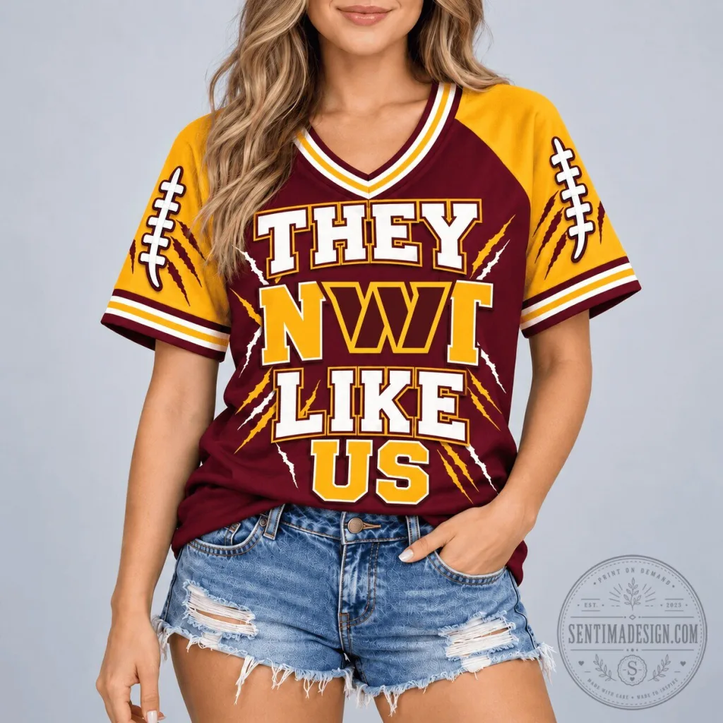 Washington Commanders They Not Like Us Football Game Day Jersey Washington Commanders They Not Like Us Football Game Day Jersey