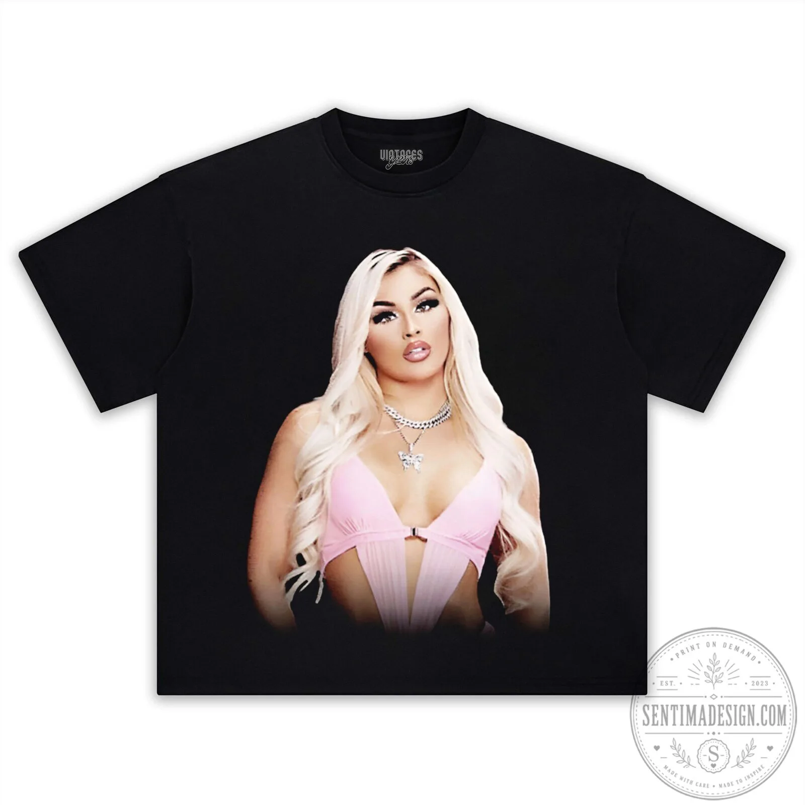 Tiffany Stratton WWE Superstar Graphic Print T-Shirt