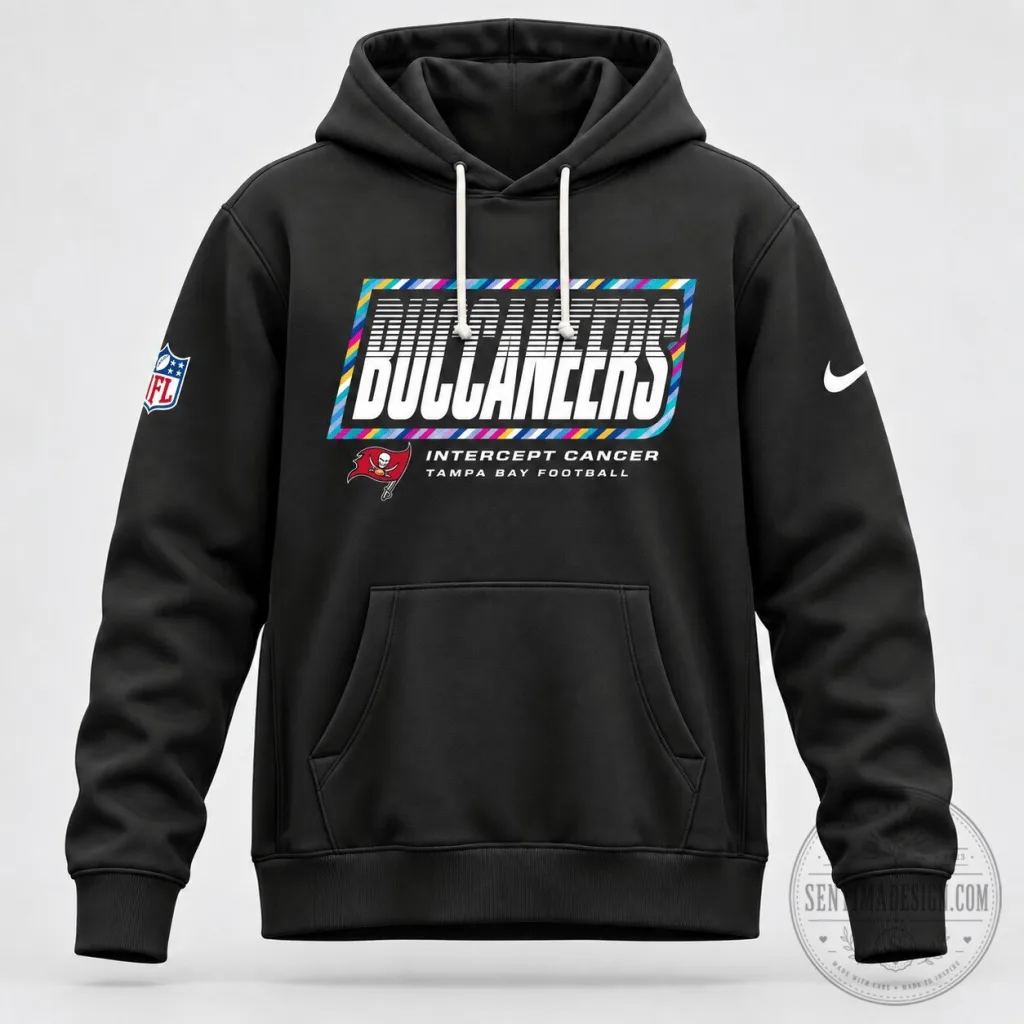 Tampa Bay Buccaneers Intercept Cancer Crucial Catch Football Hoodie Tampa Bay Buccaneers Intercept Cancer Crucial Catch Football Hoodie