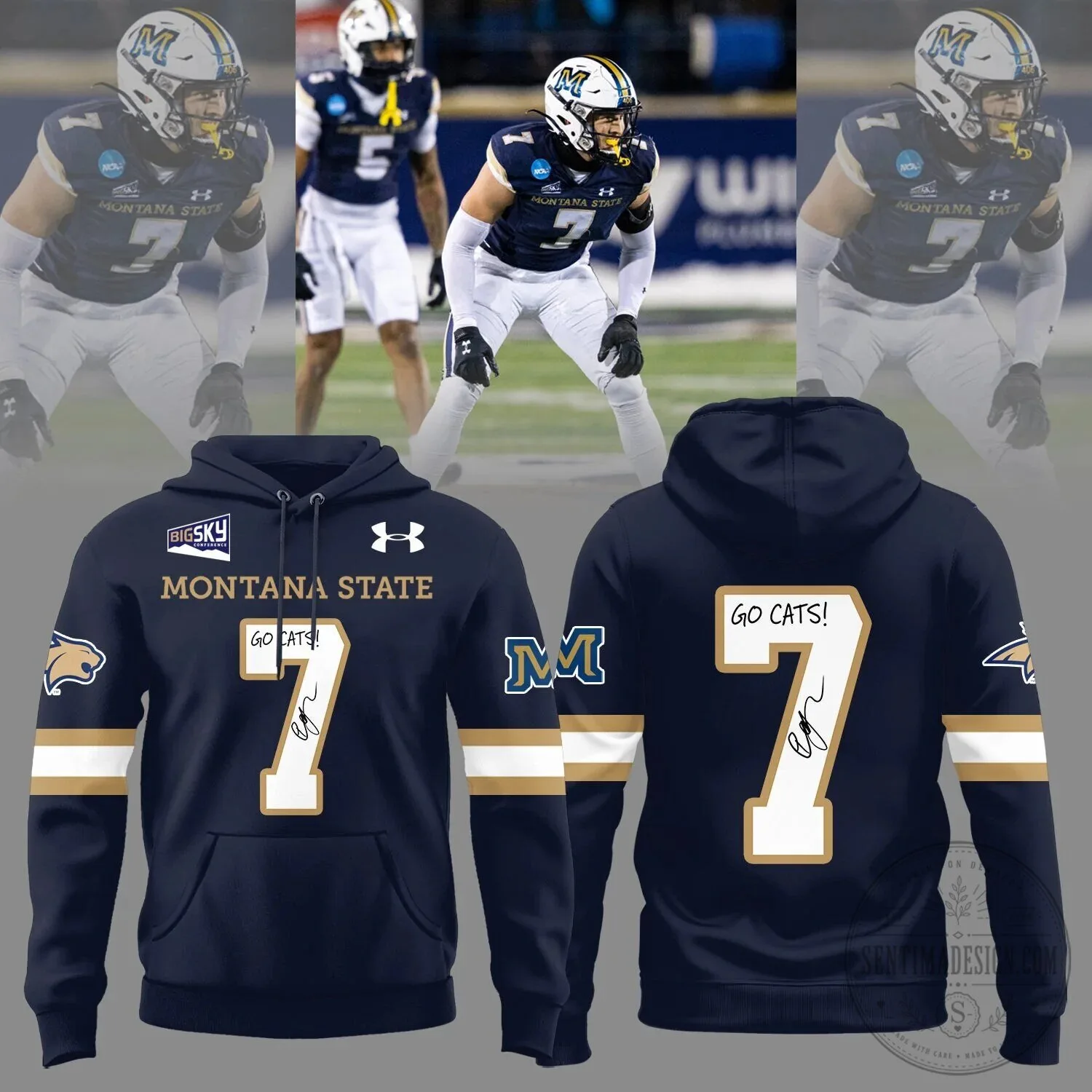 Montana State Bobcats Ty Okada Signed Go Cats Limited Edition Hoodie 2 Montana State Bobcats Ty Okada Signed Go Cats Limited Edition Hoodie