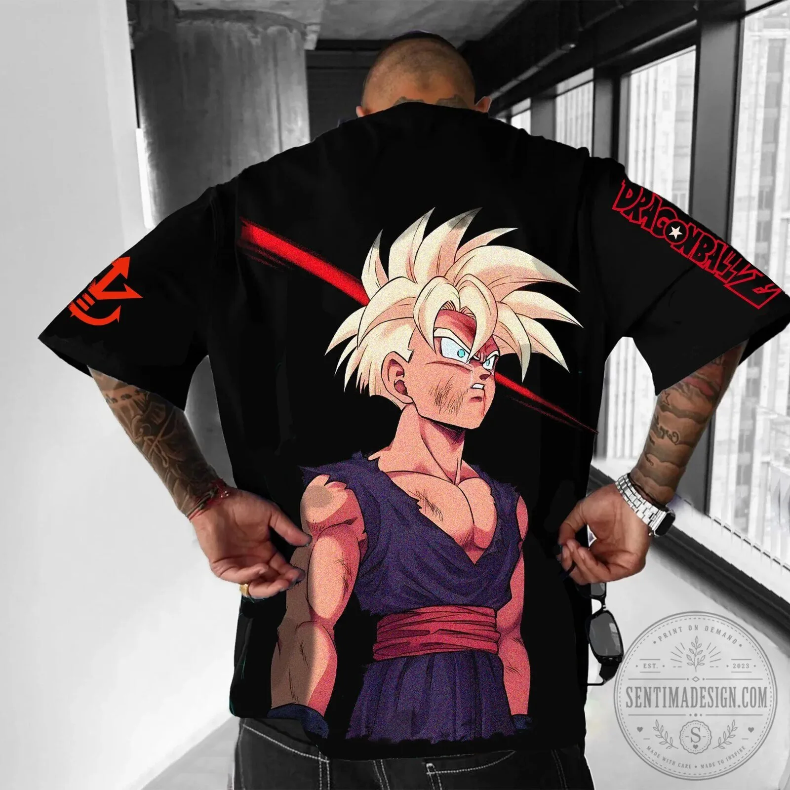 Dragon Ball Z Super Saiyan Gohan Anime Fan Art Black Hawaiian Shirt 4 Dragon Ball Z Super Saiyan Gohan Anime Fan Art Black Hawaiian Shirt