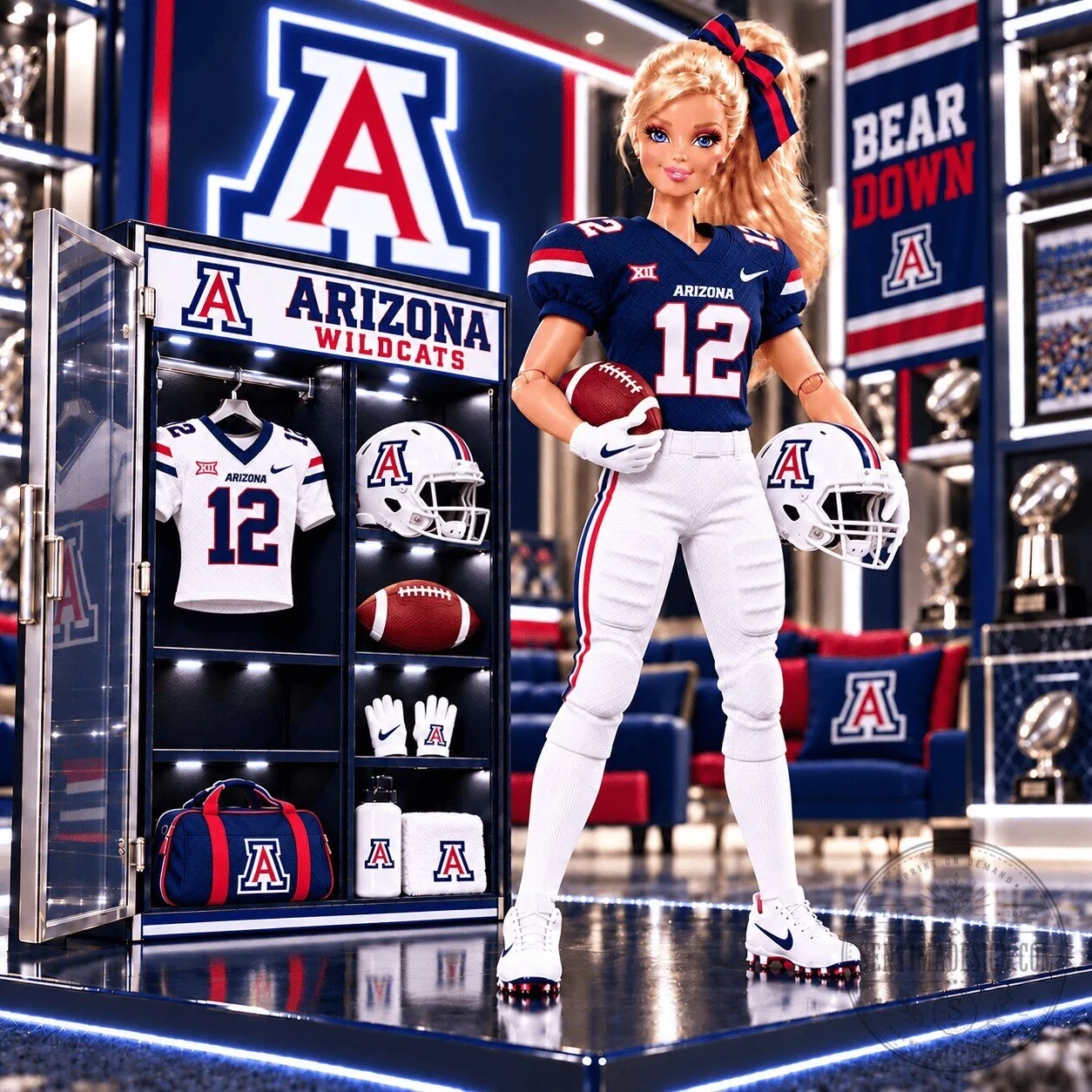 University of Arizona Wildcats Barbie Doll Collectible Figure