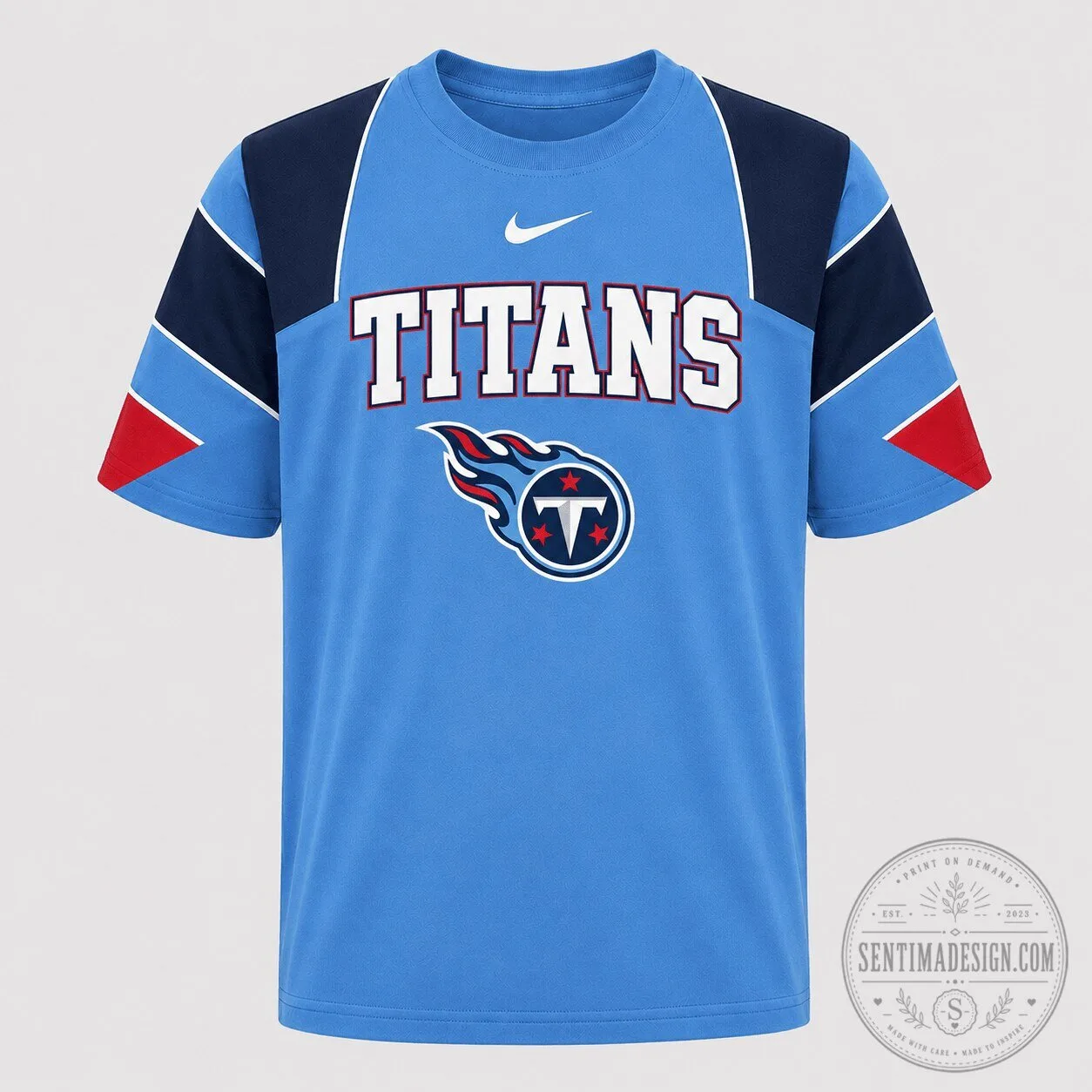 Tennessee Titans NFL Football Team Fan Apparel Short Sleeve T-Shirt