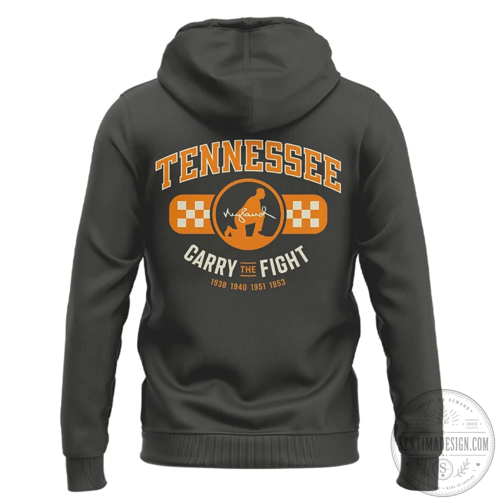Smokey Grey Football Hoodie for Tennessee Volunteers - Neyland Legacy Edition 9 Smokey Grey Football Hoodie for Tennessee Volunteers - Neyland Legacy Edition