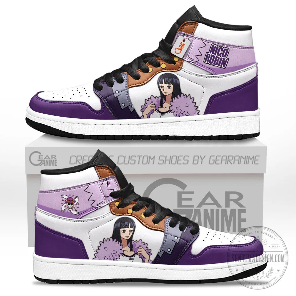 Nico Robin One Piece Anime Character High Top Sneakers