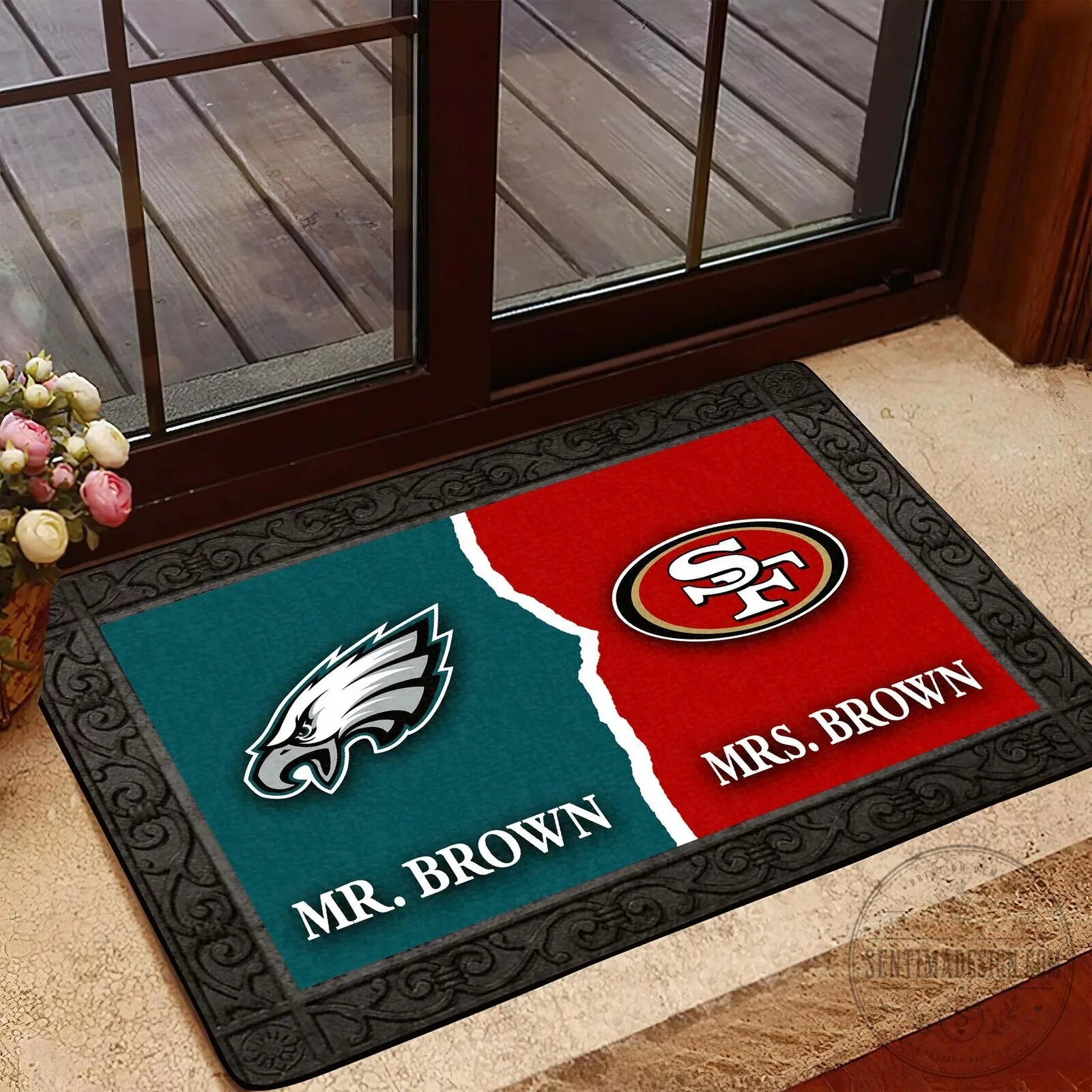 Personalized National Football League House Divided Welcome Mat Custom Football Fan Doormat 13 Personalized National Football League House Divided Welcome Mat Custom Football Fan Doormat