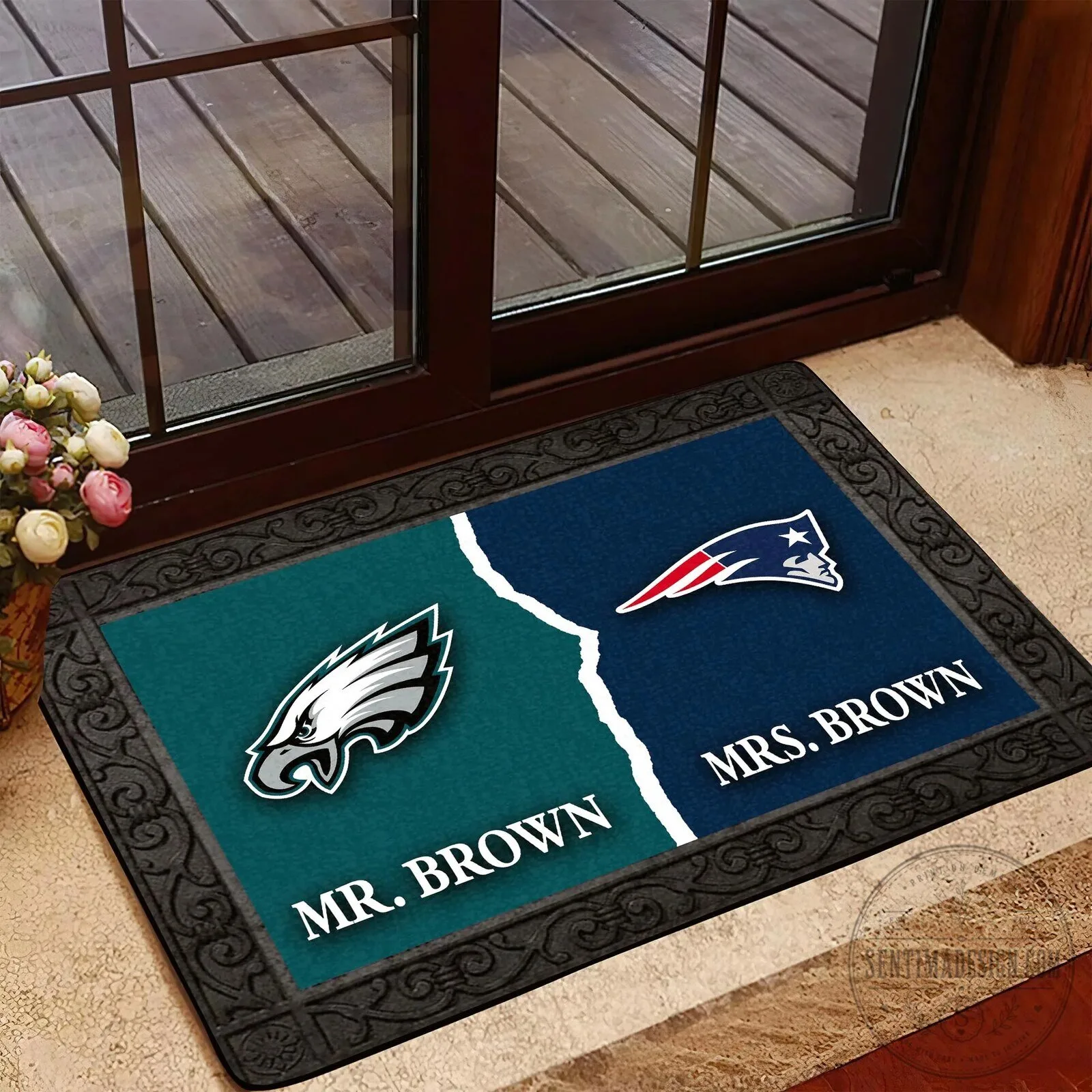 Personalized National Football League House Divided Welcome Mat Custom Football Fan Doormat 15 Personalized National Football League House Divided Welcome Mat Custom Football Fan Doormat