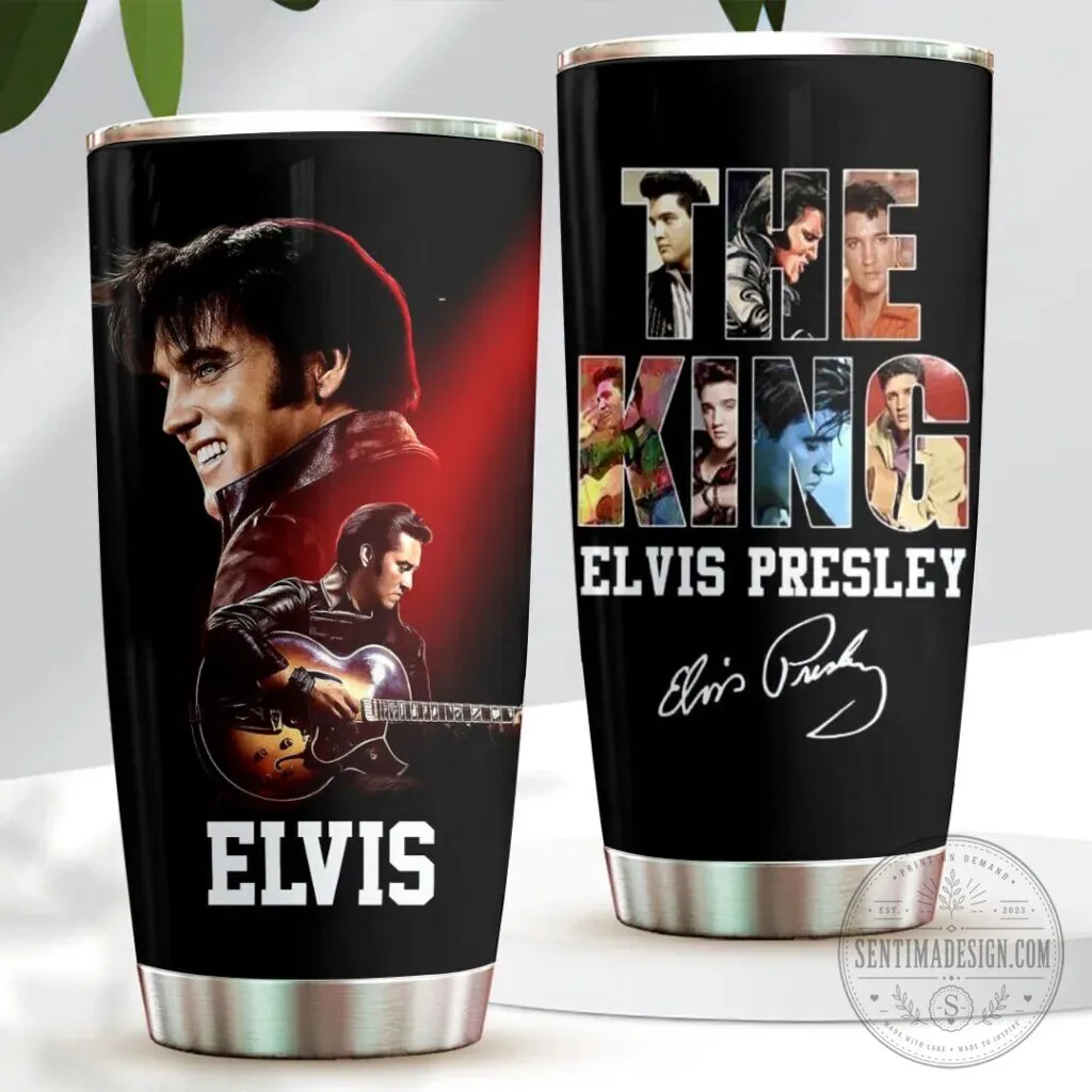 Elvis Presley The King Rock and Roll Music Tumbler 6 Elvis Presley The King Rock and Roll Music Tumbler