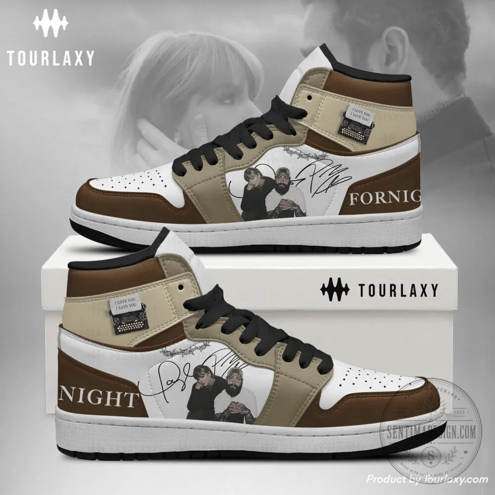 Taylor Swift and Post Malone For Night High Top Sneakers