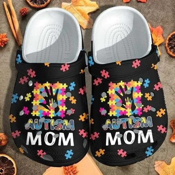 Autism Awareness Day Autism Mom Hand In Hand Clogs