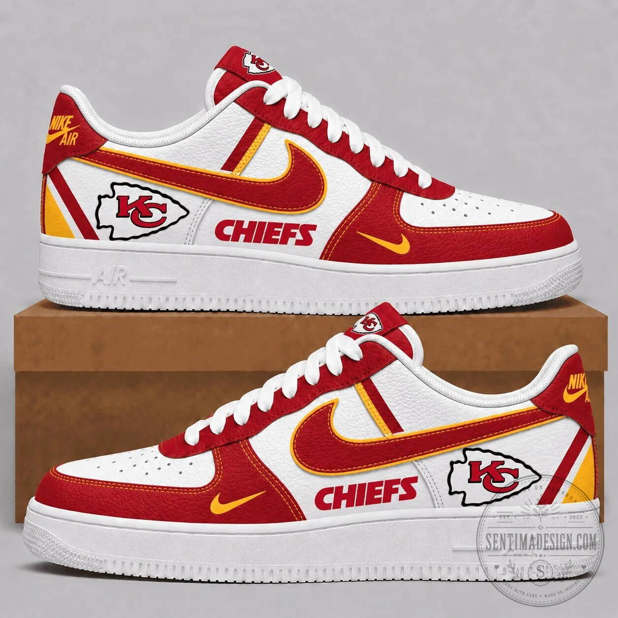 Kansas City Chiefs National Football League Team Air Force One Shoes
