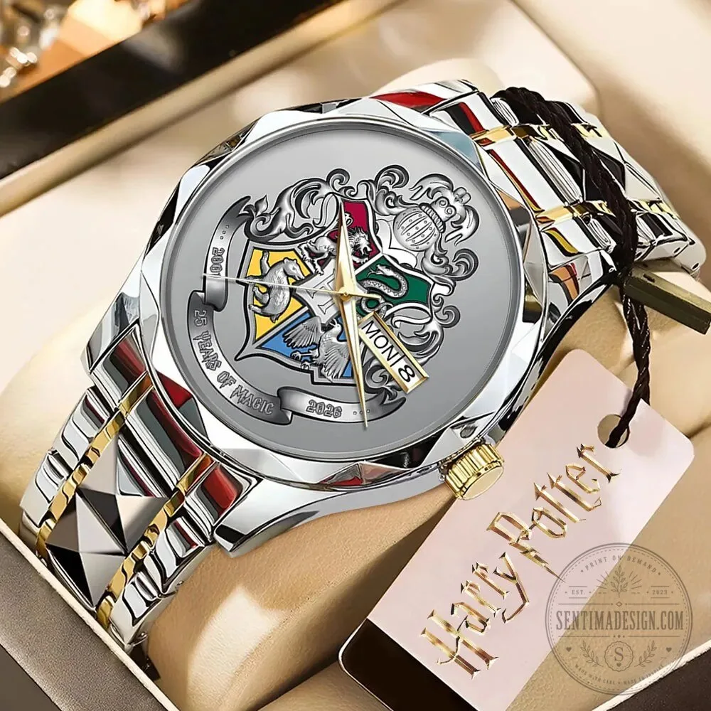 Harry Potter Hogwarts School Crest Luxury Quartz Analog Watch