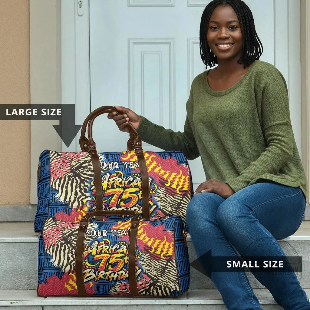 Personalized African 75th Birthday Tribal Pattern Travel Bag 14 Personalized African 75th Birthday Tribal Pattern Travel Bag
