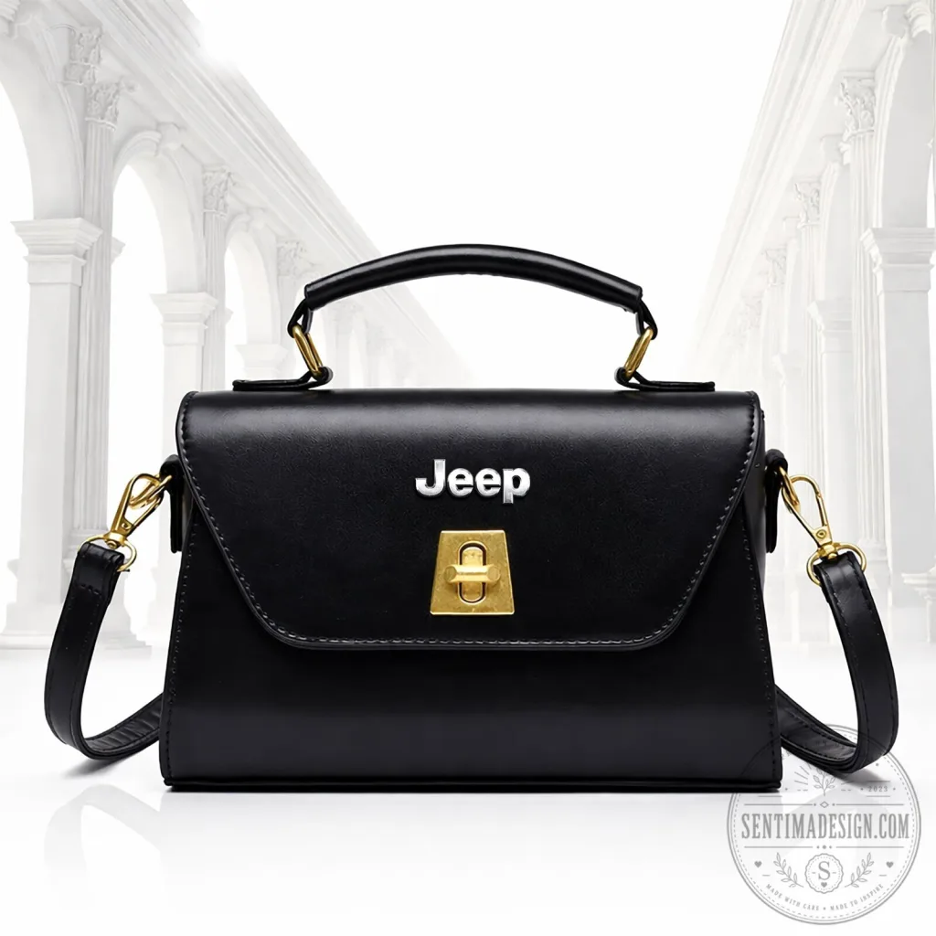 Jeep Classic Leather Crossbody Shoulder Bag Jeep Classic Leather Crossbody Shoulder Bag