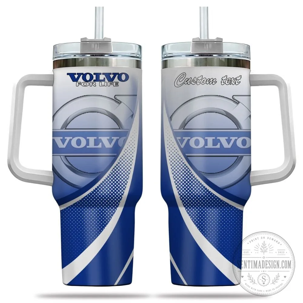 Volvo For Life Custom Name 40oz Stainless Steel Insulated Tumbler with Handle 1 Volvo For Life Custom Name 40oz Stainless Steel Insulated Tumbler with Handle