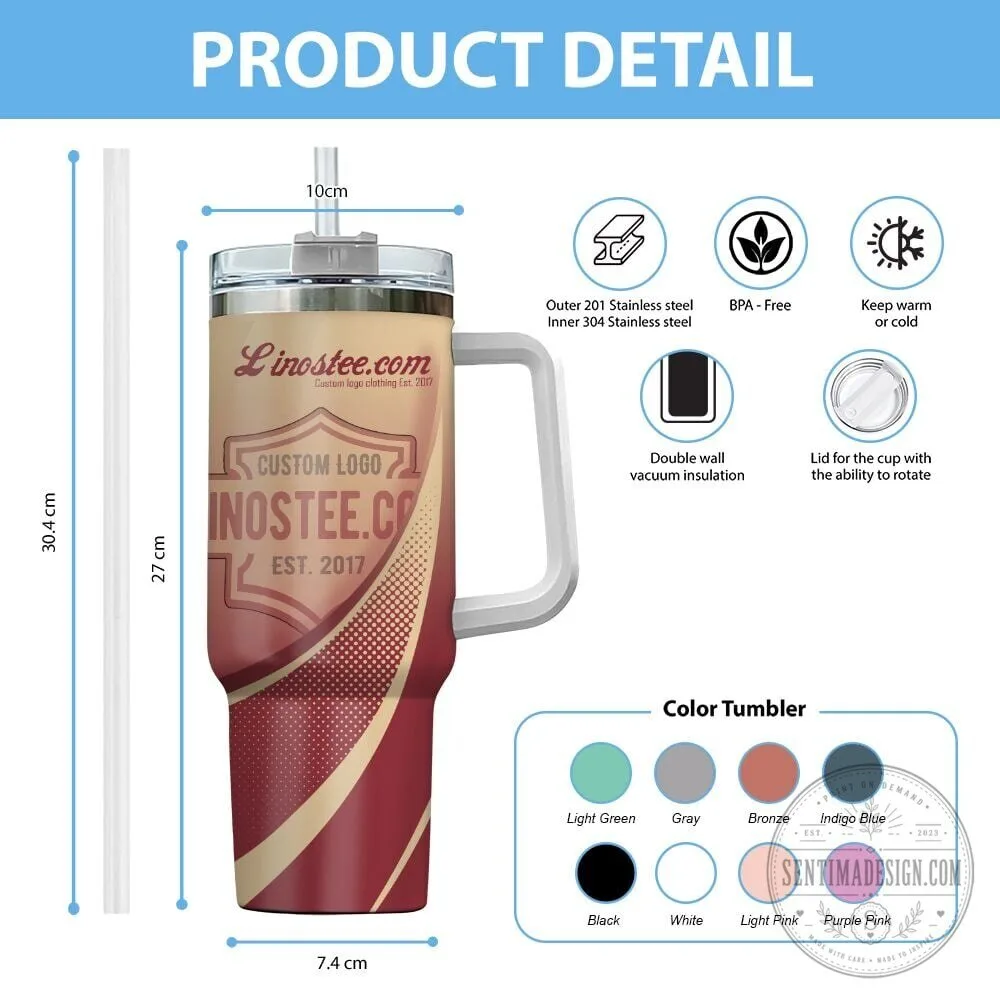 Volvo For Life Custom Name 40oz Stainless Steel Insulated Tumbler with Handle 9 Volvo For Life Custom Name 40oz Stainless Steel Insulated Tumbler with Handle