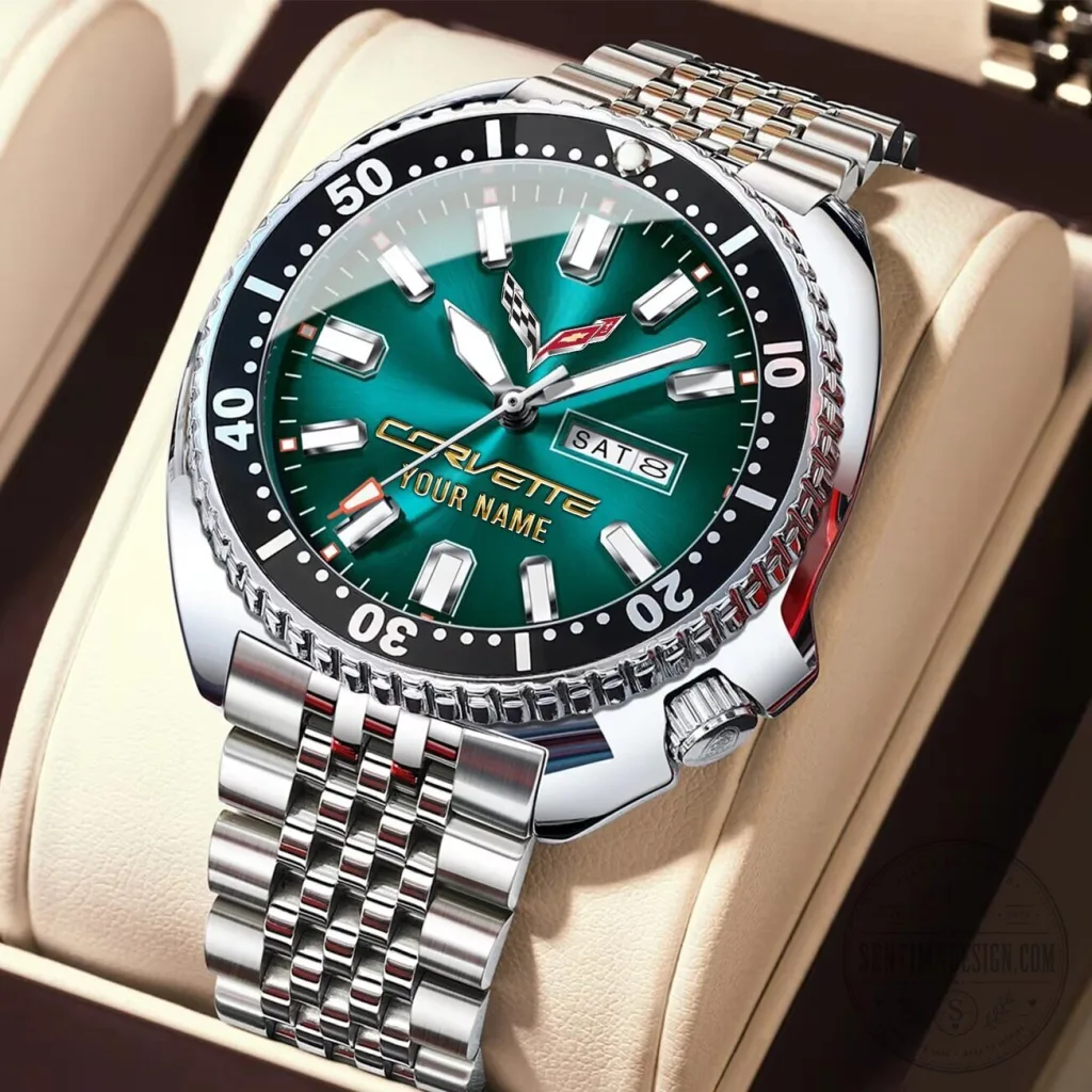 Corvette Custom Name Elegant Design Stainless Steel Watch Corvette Custom Name Elegant Design Stainless Steel Watch