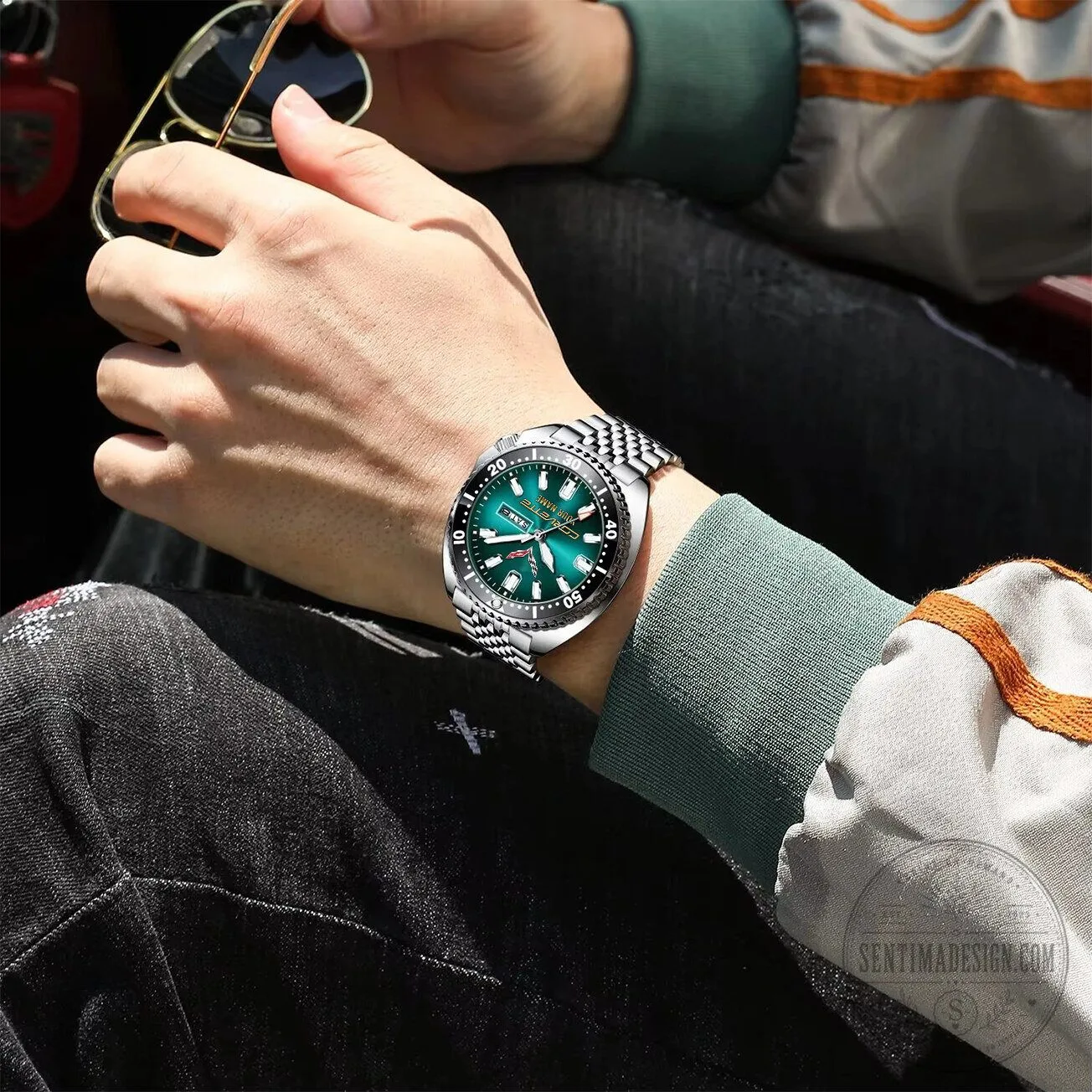 Corvette Custom Name Elegant Design Stainless Steel Watch 22 Corvette Custom Name Elegant Design Stainless Steel Watch