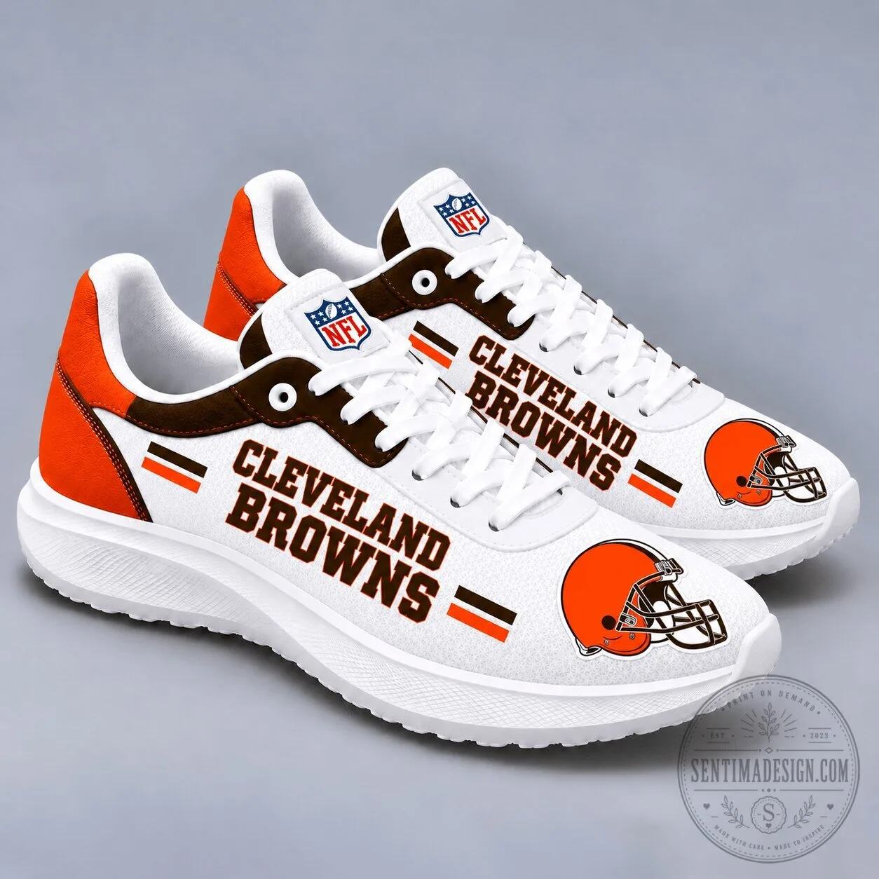 Cleveland Browns National Football League Team Logo Sport Shoes