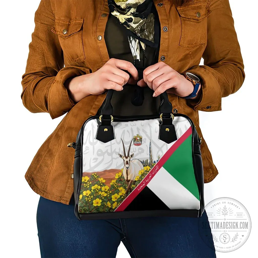 United Arab Emirates National Day Arabian Oryx Shoulder Handbag Emirati Pride 13 United Arab Emirates National Day Arabian Oryx Shoulder Handbag Emirati Pride