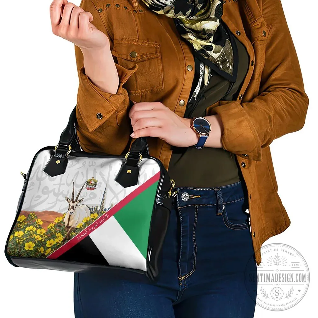 United Arab Emirates National Day Arabian Oryx Shoulder Handbag Emirati Pride 17 United Arab Emirates National Day Arabian Oryx Shoulder Handbag Emirati Pride
