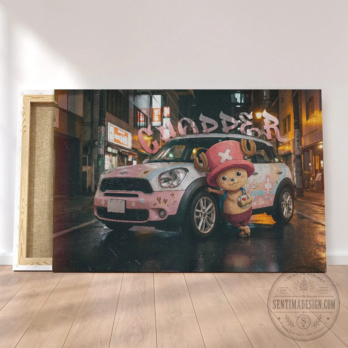 Tony Tony Chopper One Piece Anime Car Art Print Wall Decor Canvas 1 Tony Tony Chopper One Piece Anime Car Art Print Wall Decor Canvas