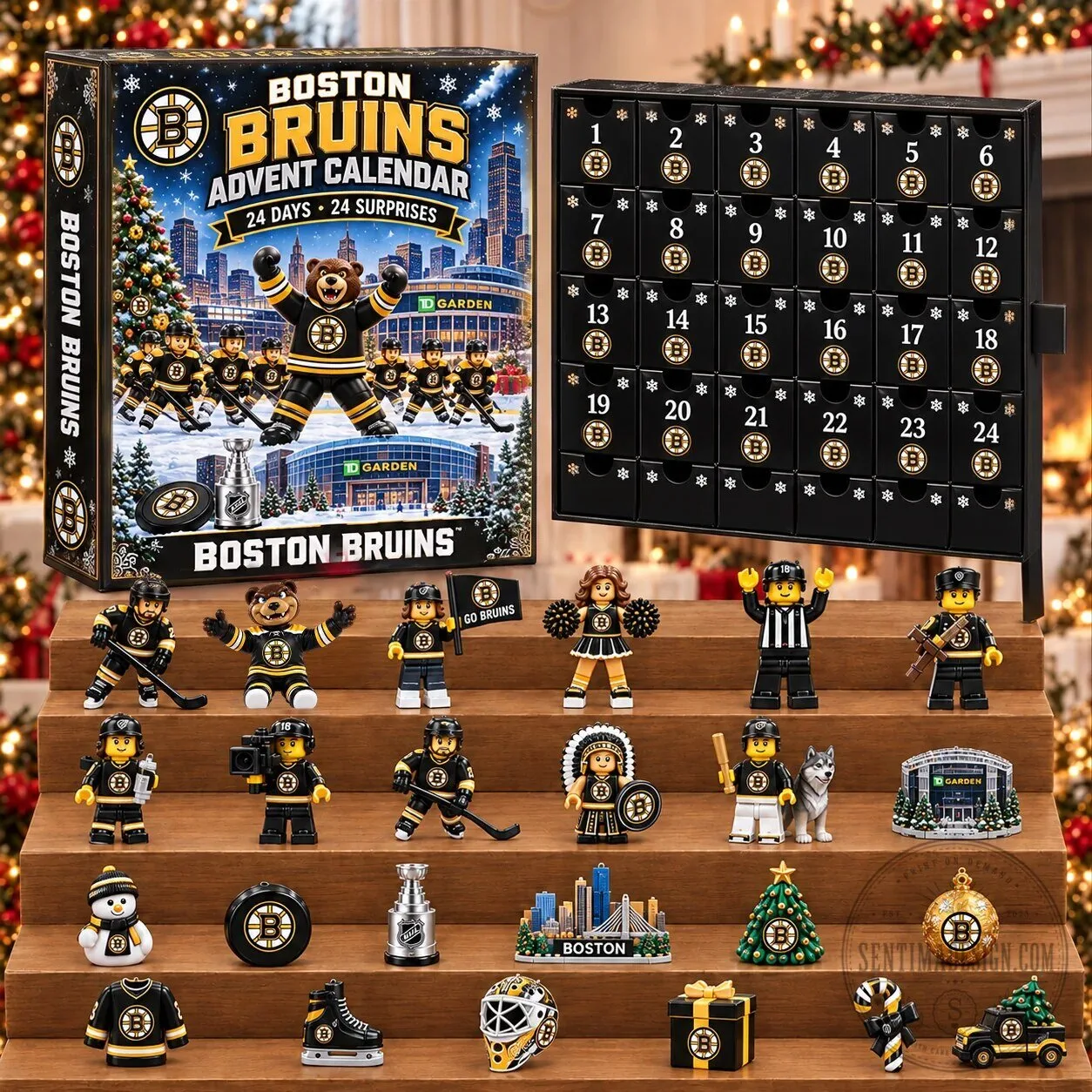 Boston Bruins National Hockey League 24-Day Surprise Countdown Advent Calendar