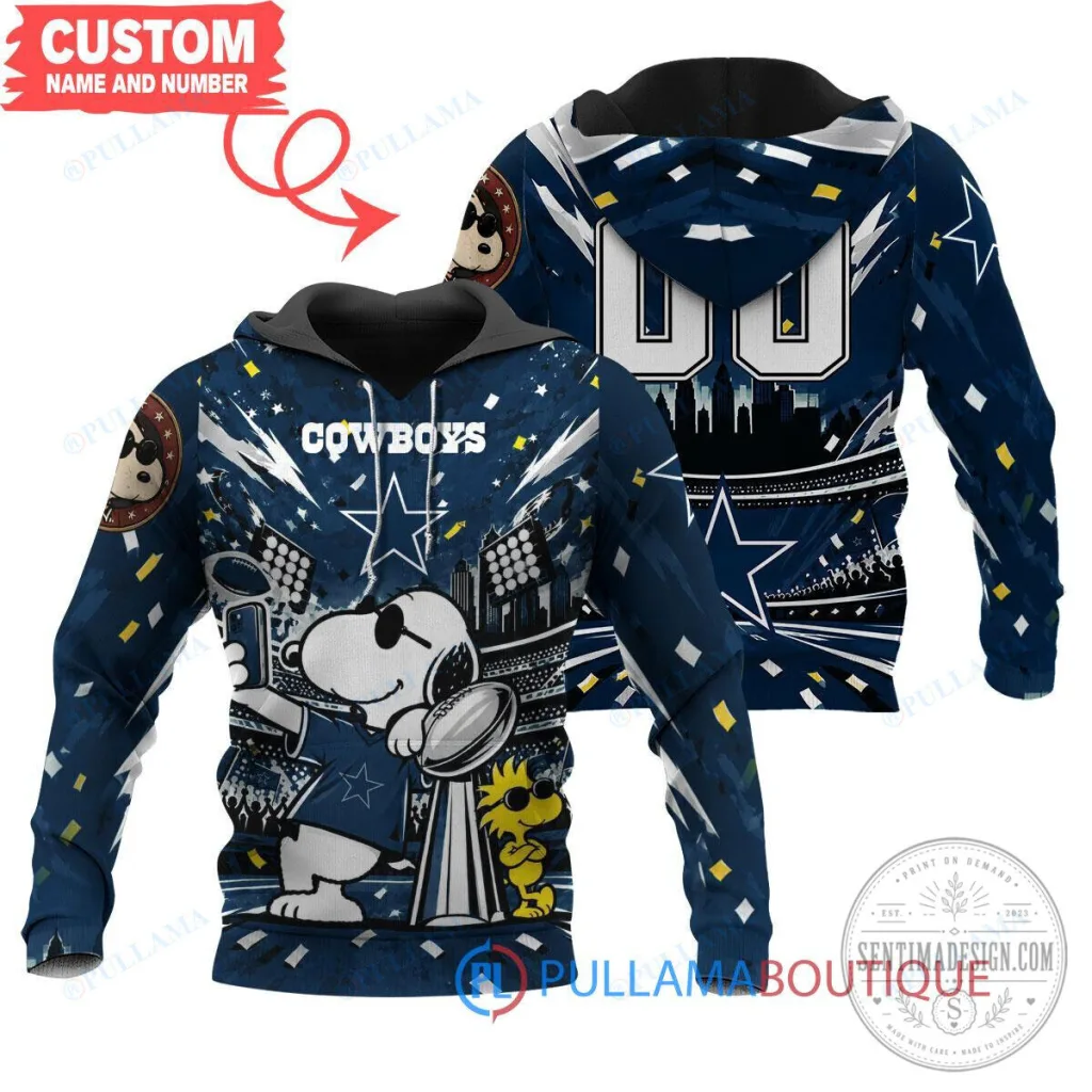 Dallas Cowboys Snoopy Joe Cool Super Bowl LVIII Champions Hoodie Dallas Cowboys Snoopy Joe Cool Super Bowl LVIII Champions Hoodie