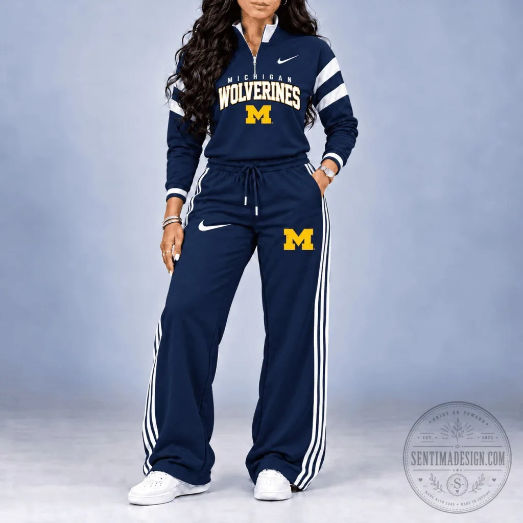 Michigan Wolverines NCAA College Football Quarter-Zip Hoodie Sweatshirt Michigan Wolverines NCAA College Football Quarter-Zip Hoodie Sweatshirt